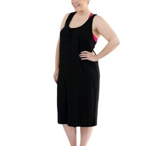 Bamboozies Black Sleeveless Nightgown bamboo maternity breast feeding oversized